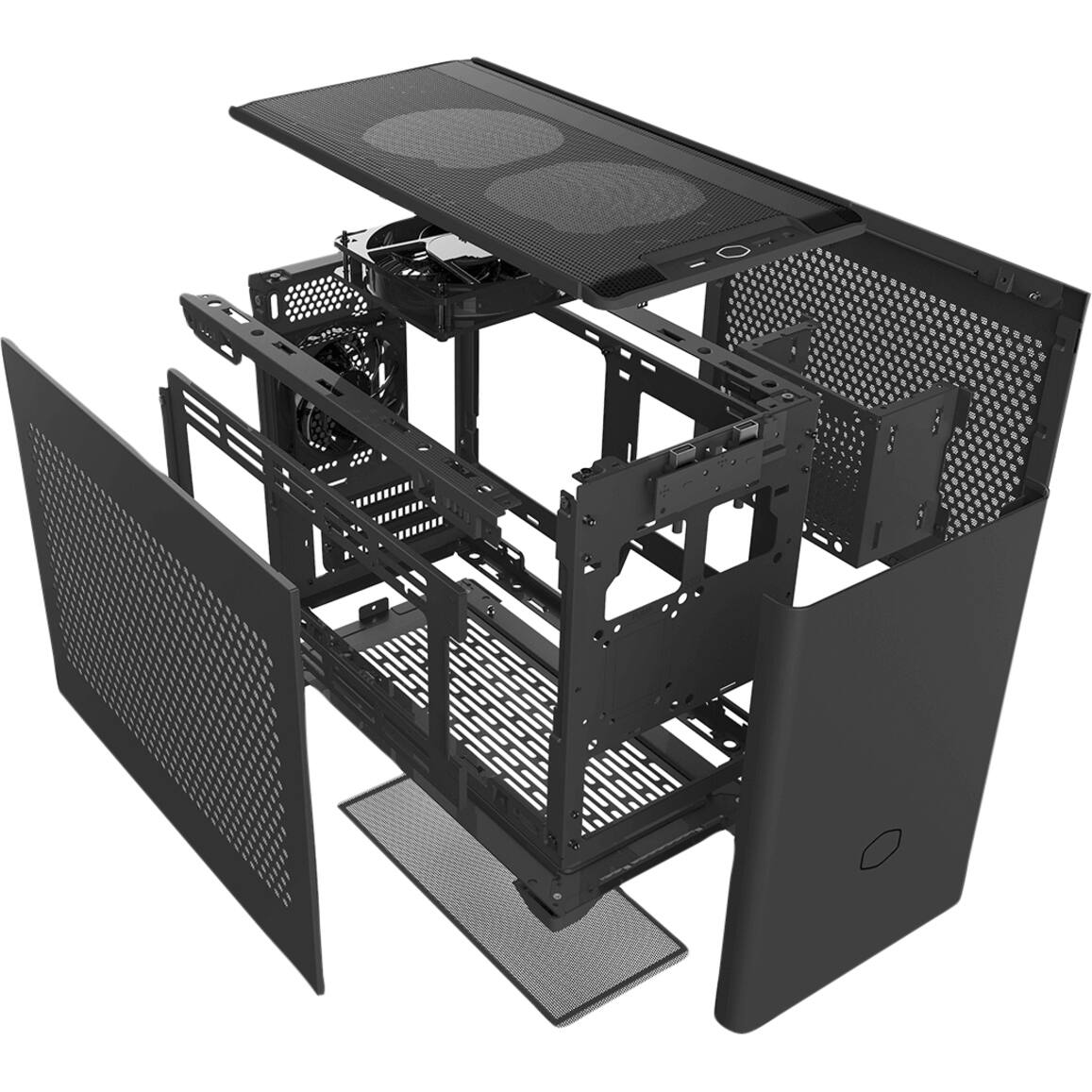 Alt View 36. Cooler Master - MasterBox MCB-NR200-KNNN-S00 Mini ITX/Mini DTX Mini-tower Case - Black.