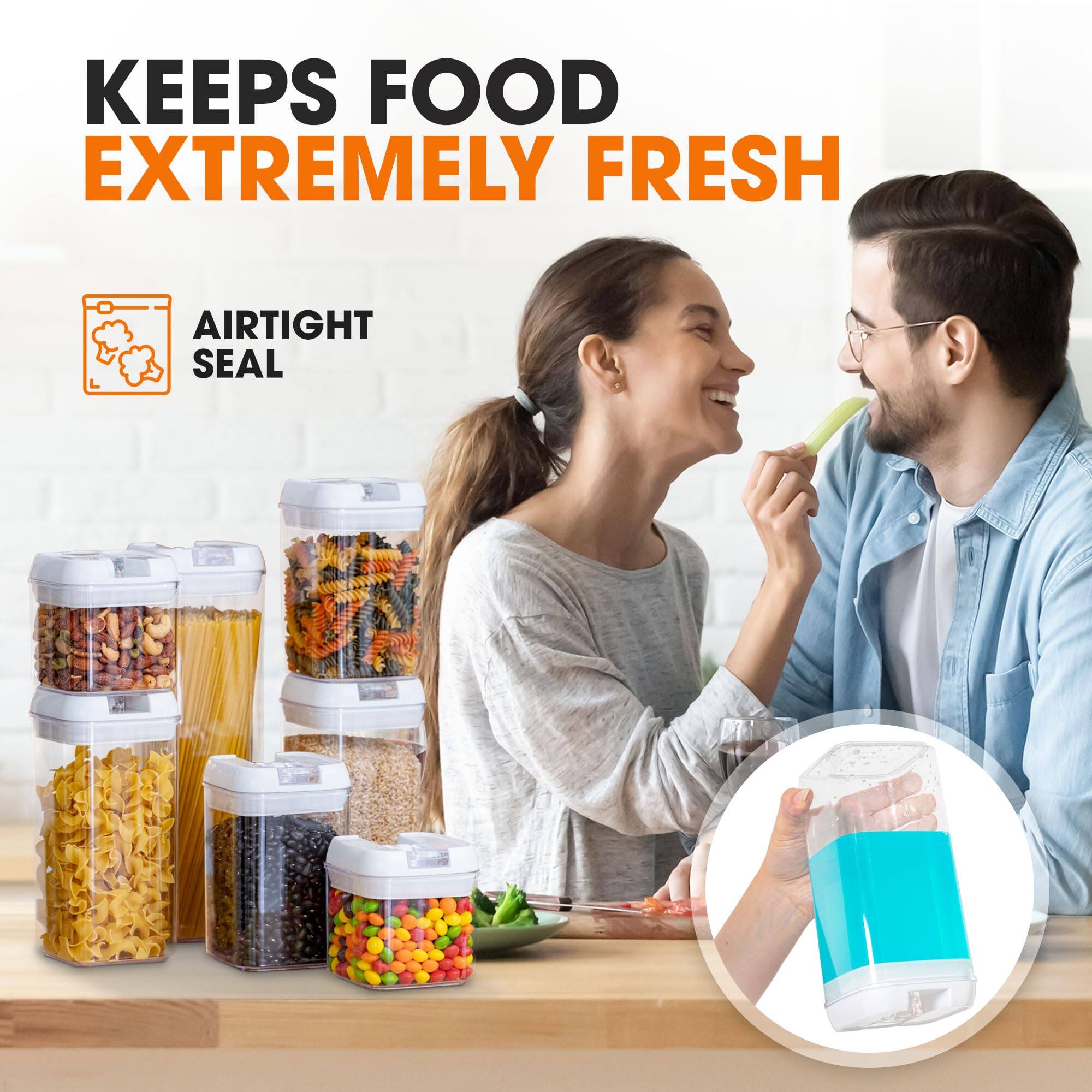KEEPS FOOD EXTREMELY FRESH  
AIRTIGHT SEAL