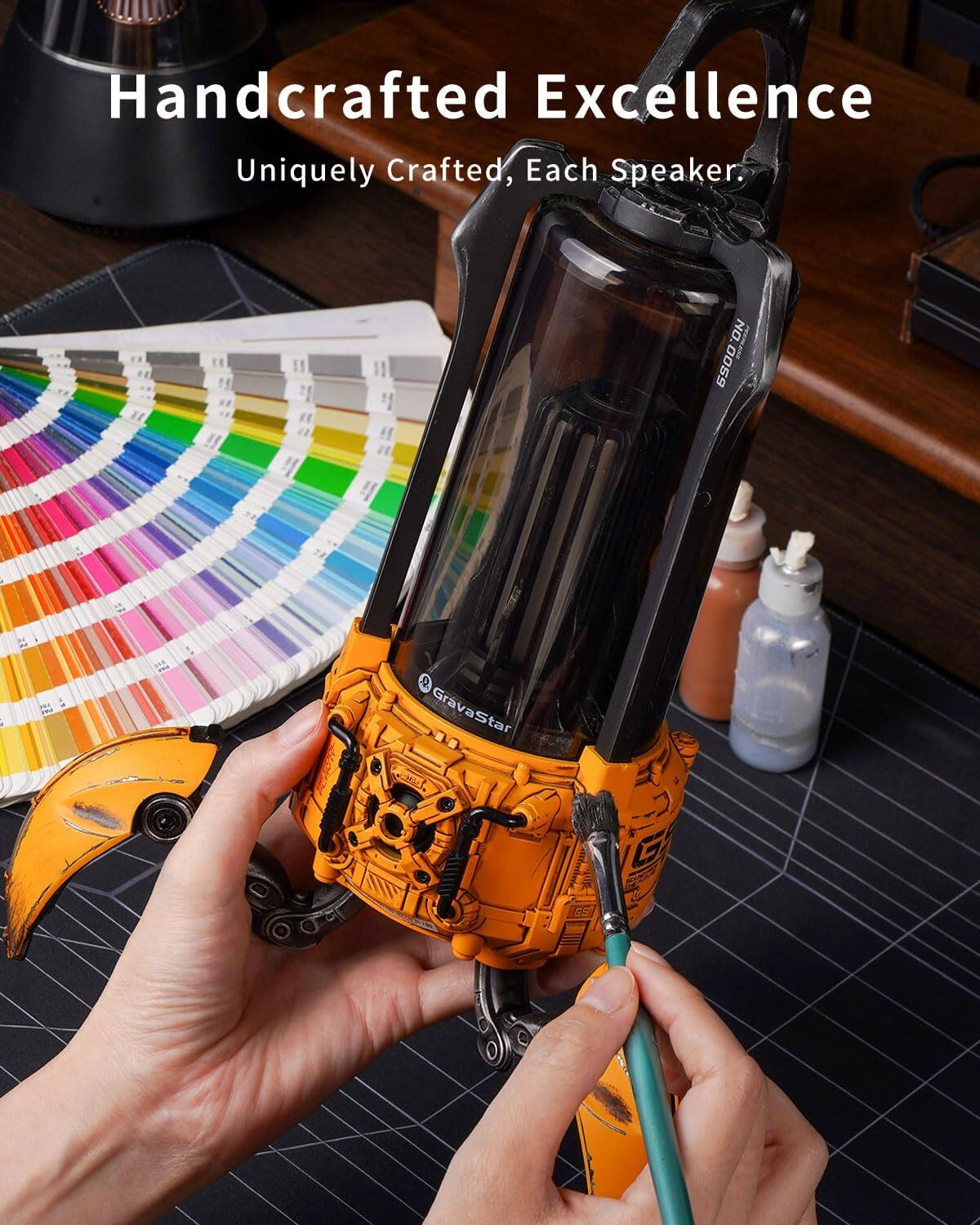 Handcrafted Excellence  
Uniquely Crafted, Each Speaker.  
NO. I 6S00ON - GravaStar E C