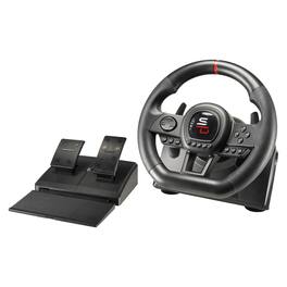Subsonic - SV 650 Racing Wheel with Pedal Set, Paddles for PS3, PS4, Xbox One, Xbox Series XS, Nintendo Switch, PC - Black