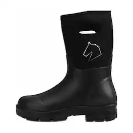 Master Rancher - Heavy Duty Neoprene Work Farm Boots Unisex Men's 5 Women's 7 - Black