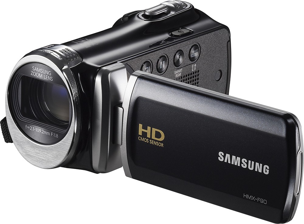  Samsung - F90BN HD Flash Memory Camcorder - Black
