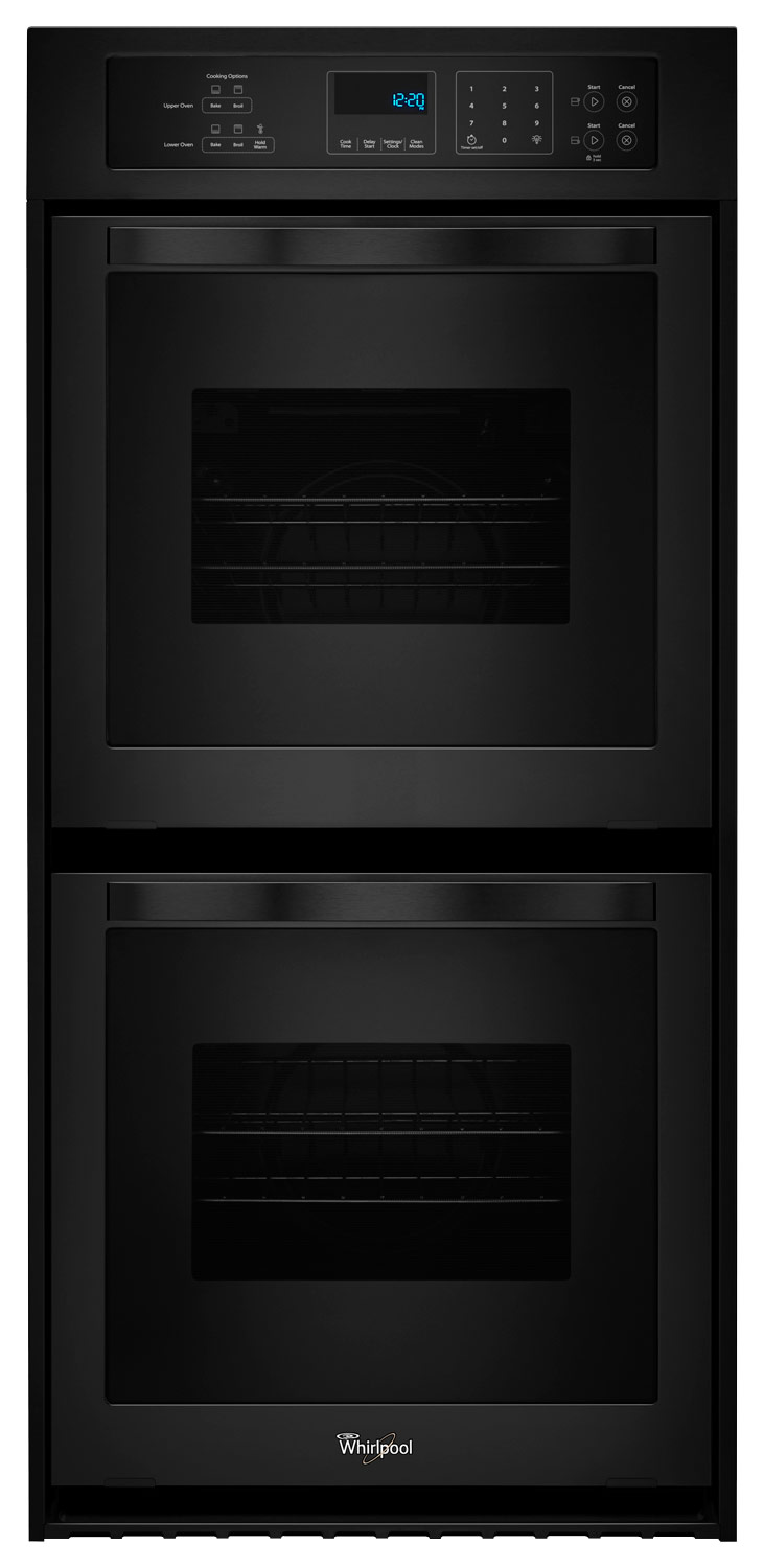 Whirlpool - 24" Built-In Double Electric Wall Oven - Black
