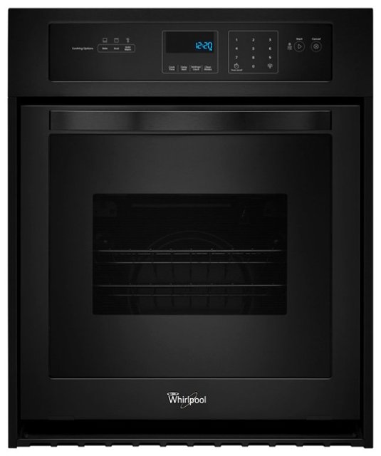 Whirlpool 24" BuiltIn Single Electric Wall Oven Black WOS51ES4EB
