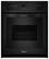 Front. Whirlpool - 24" Built-In Single Electric Wall Oven - Black.