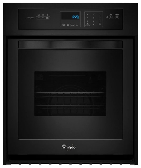 Whirlpool – 24″ Built-In Single Electric Wall Oven – Black