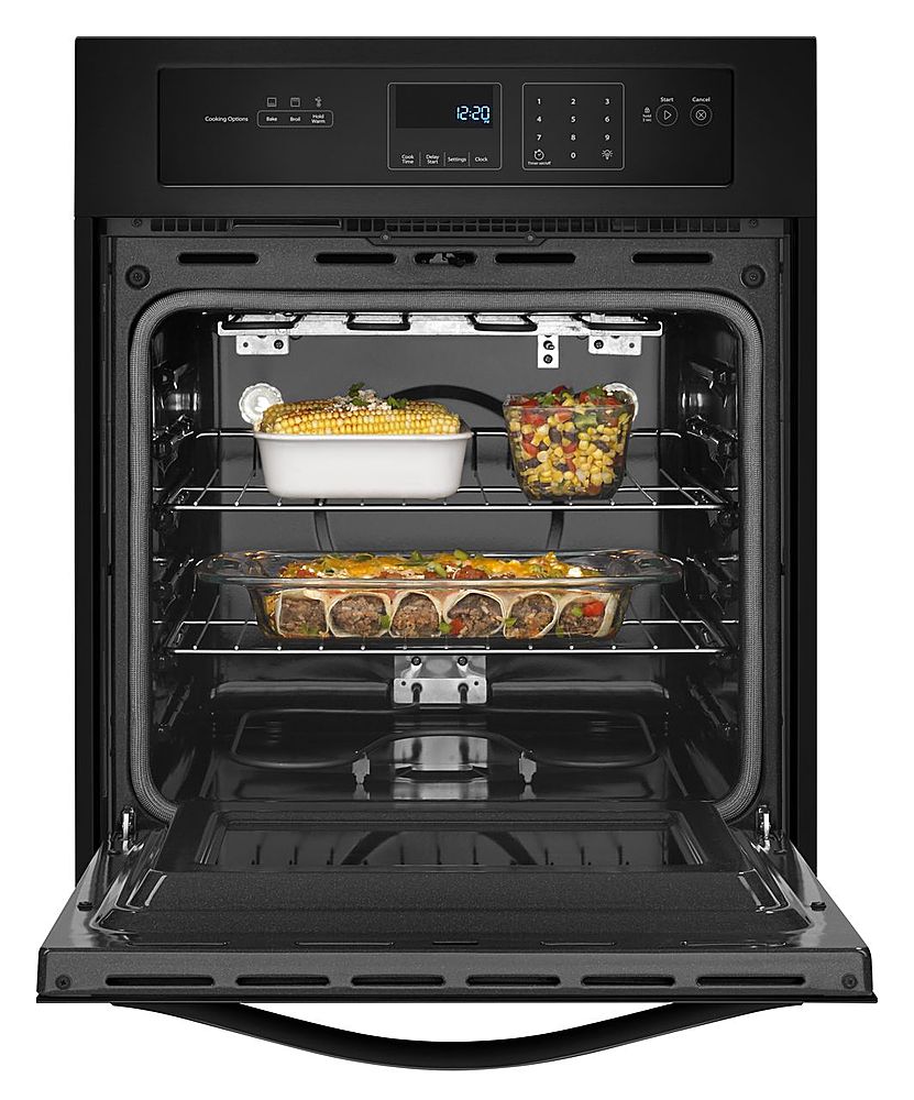 Best Buy Whirlpool 24 Built In Single Electric Wall Oven Black Wos11em4eb