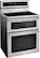 Angle. KitchenAid - 6.7 Cu. Ft. Self-Cleaning Freestanding Double Oven Electric Induction Convection Range.
