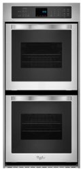 Whirlpool - 24" Built-In Double Electric Wall Oven - Stainless steel - Front_Zoom