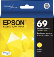 Epson - 69 Standard Capacity - Yellow Ink Cartridge - Yellow - Front_Zoom