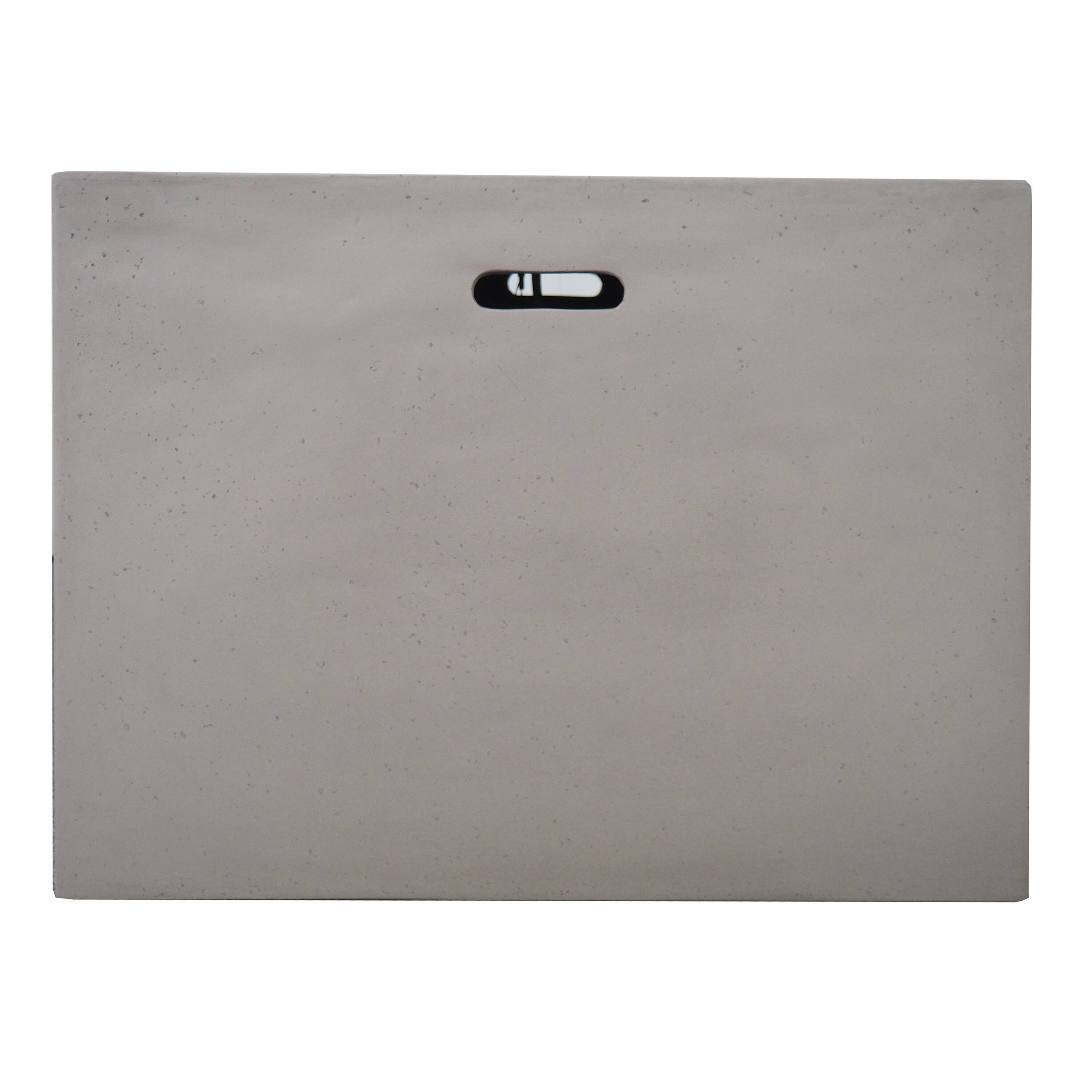 Alt View 7. APRILSOUL - AIDAN 31 inch SQUARE FIRE PIT 40000 BTU - LIGHT GREY.