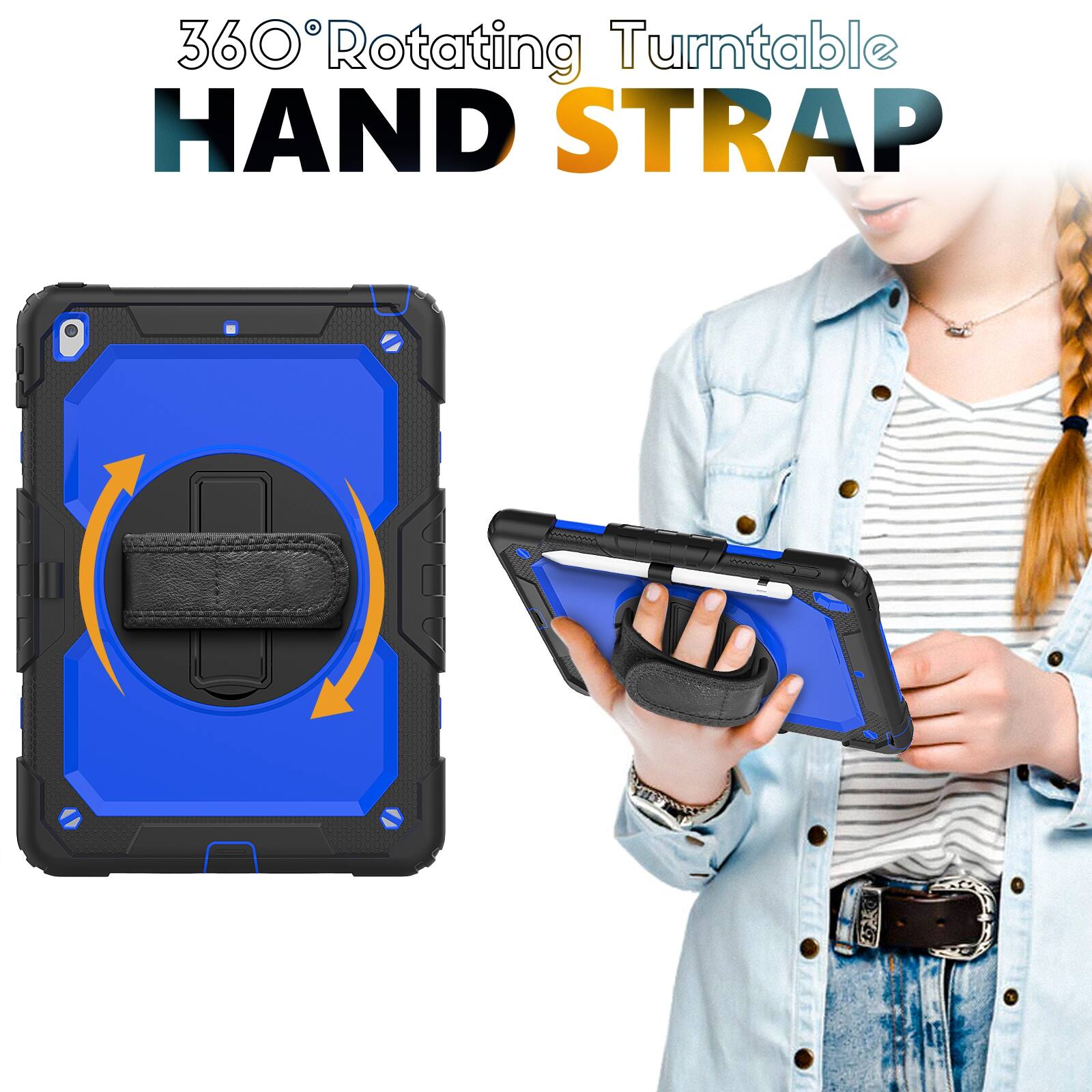 360° Rotating Turntable HAND STRAP