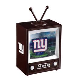 Evergreen Enterprises - New York Giants 8" Vintage TV Water Globe Lantern with Mascot - Brown