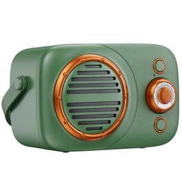 SKRAN - Portable Bluetooth Speaker, Mini Speaker with USB & TF Card Playback, Retro Style for Home, Camping & Travel