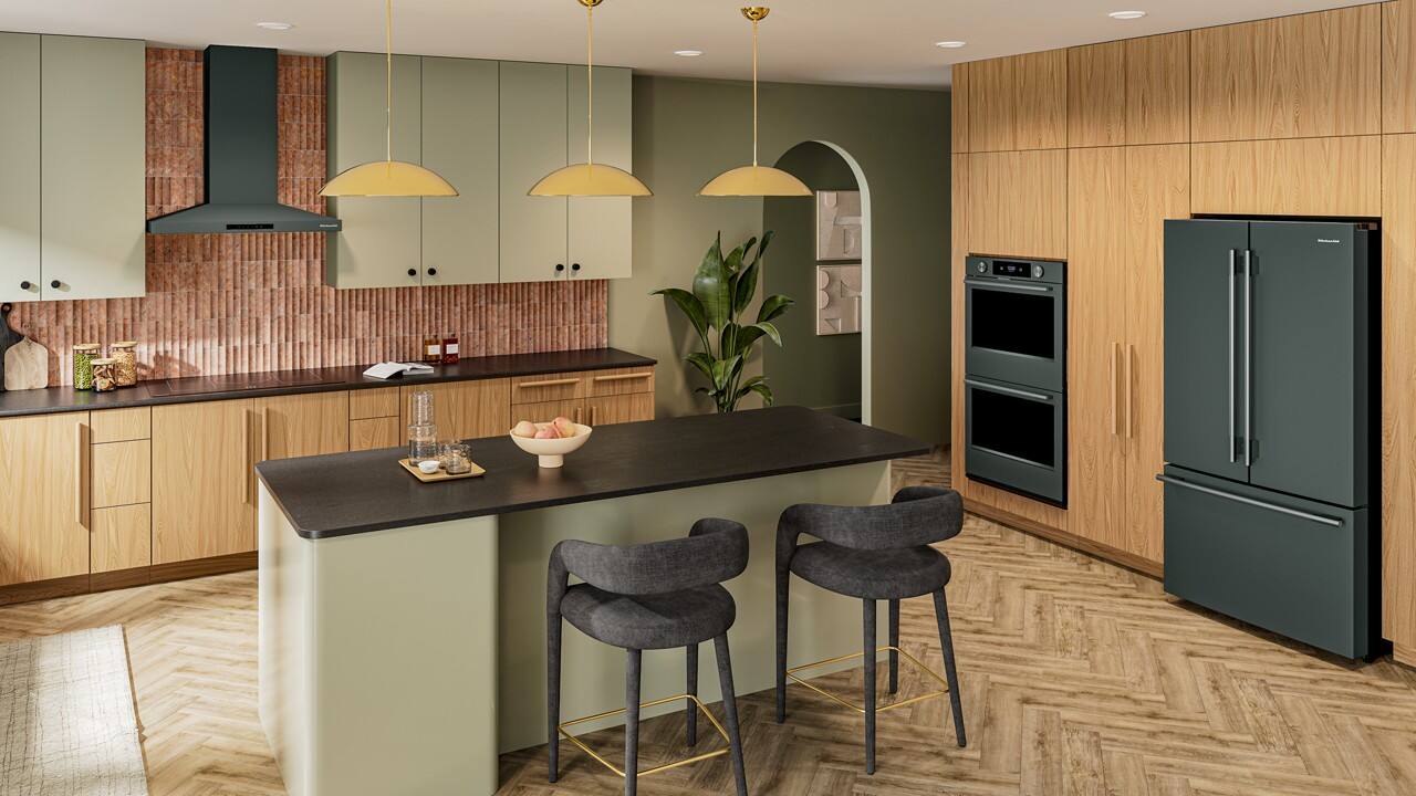 Alt View 14. KitchenAid - 30" Smart Built-In Double Electric Wall Oven with Intelligent Cooking Camera - Juniper.