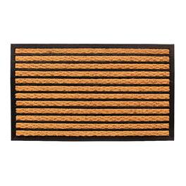 LIVEVIE - Masterstroke Front Door Mat, Stylish Low-Profile Doormat for Indoor/Outdoor Entrance, Welcome Mat, 23 x 16 Inches - Brown