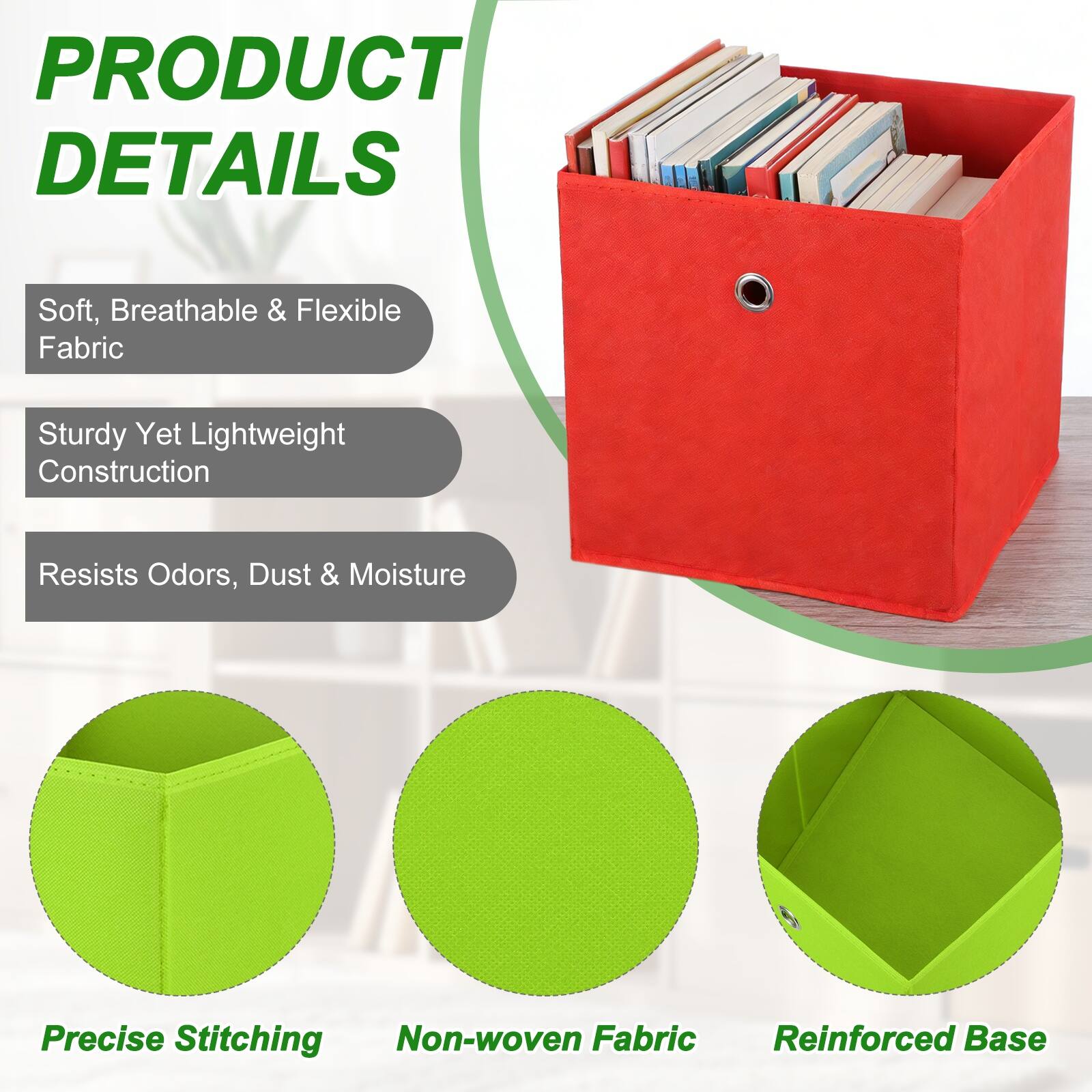 PRODUCT DETAILS

- Soft, Breathable & Flexible Fabric
- Sturdy Yet Lightweight Construction
- Resists Odors, Dust & Moisture
- Precise Stitching
- Non-woven Fabric
- Reinforced Base