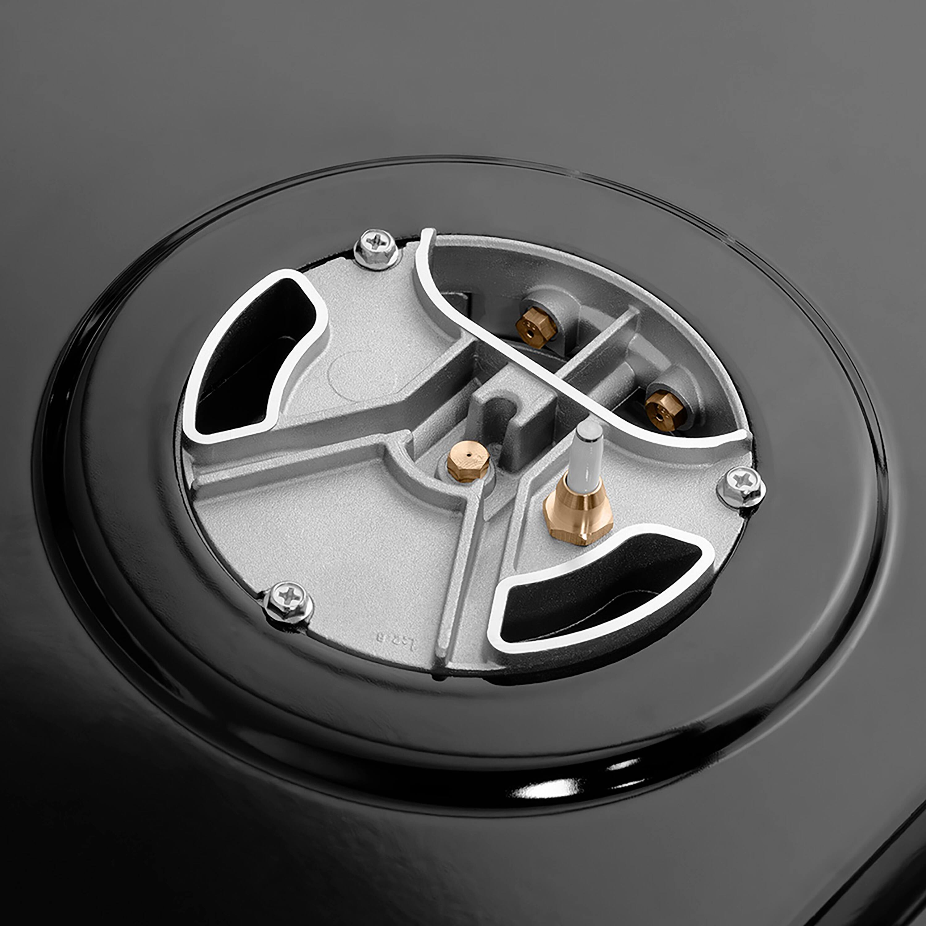 Alt View 8. ZLINE - ZLINE Autograph 48 in. Paramount Dual Fuel Range w/ DuoPro Cooktop & White Doors w/ Bronze Accents (PSDRZ-WM-48-CB) - Stainless Steel with White Matte Door.