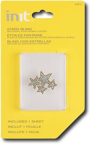 Front Standard. Init™ - Self-Adhesive Bling (Stars) - Multicolor.