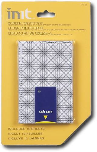Front Standard. Init® - Universal Screen Protectors (12-Pack).