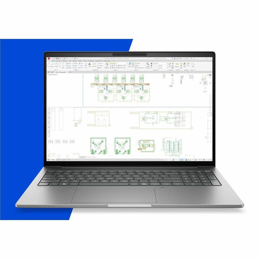 Alt View 2. HP - HP ZBook 8 G2i 16" Copilot+ PC Mobile Workstation - WUXGA - 60 Hz - Intel Core Ultra 5 Series 3 336H - 16 GB - 512 GB - Meteor Silver Aluminum.