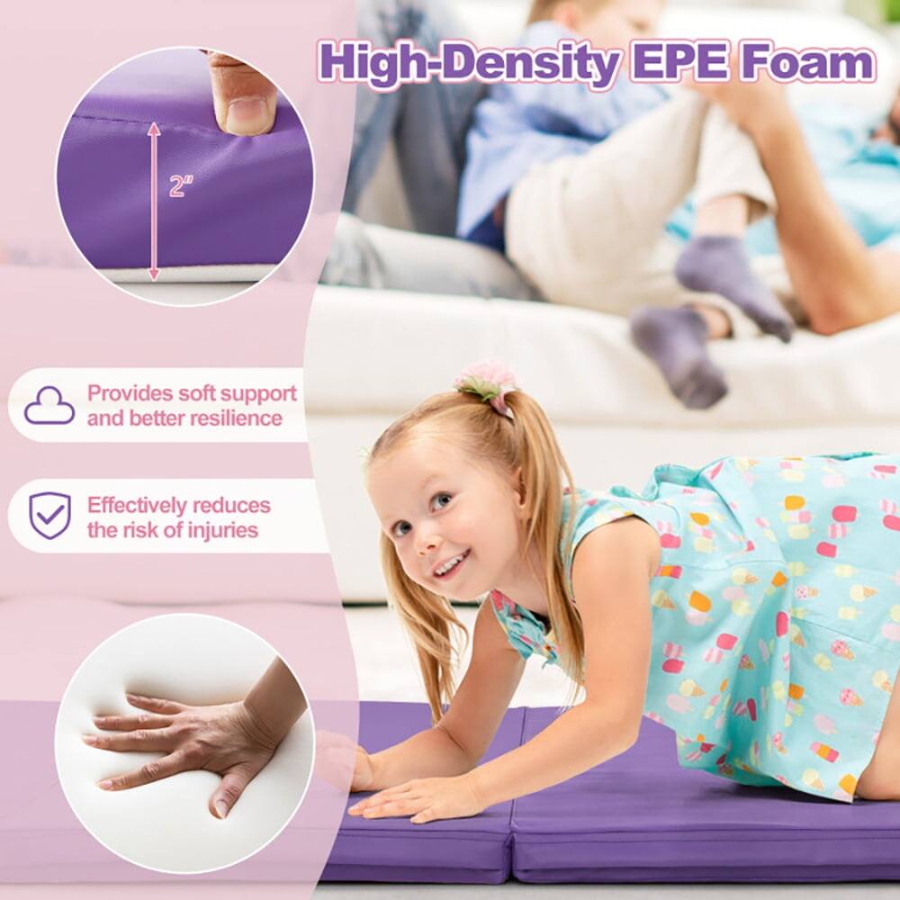 High-Density EPE Foam 2"  
Provides soft support and better resilience  
Effectively reduces the risk of injuries