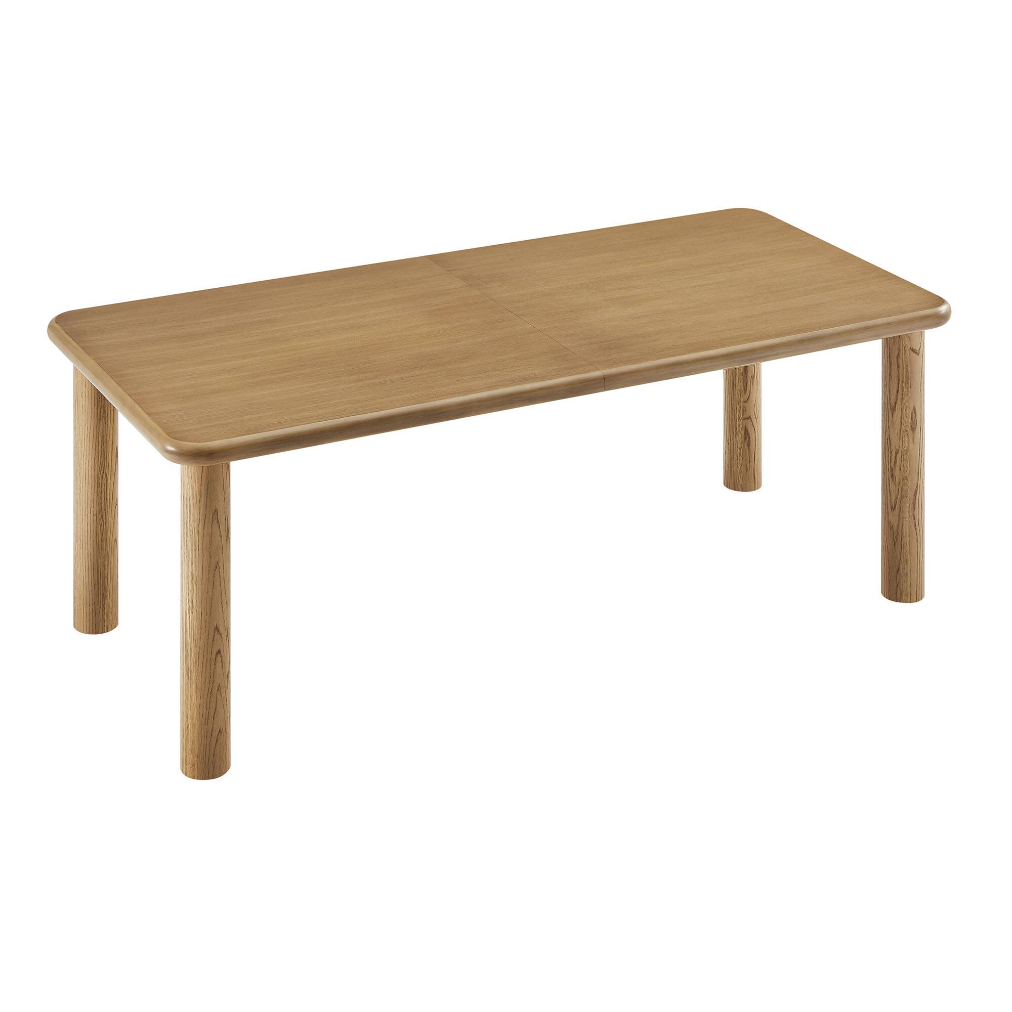 Alt View 2. Modway - Alvia 86"–105" Extendable Rectangular Wood Dining Table by Modway - Weathered Oak.
