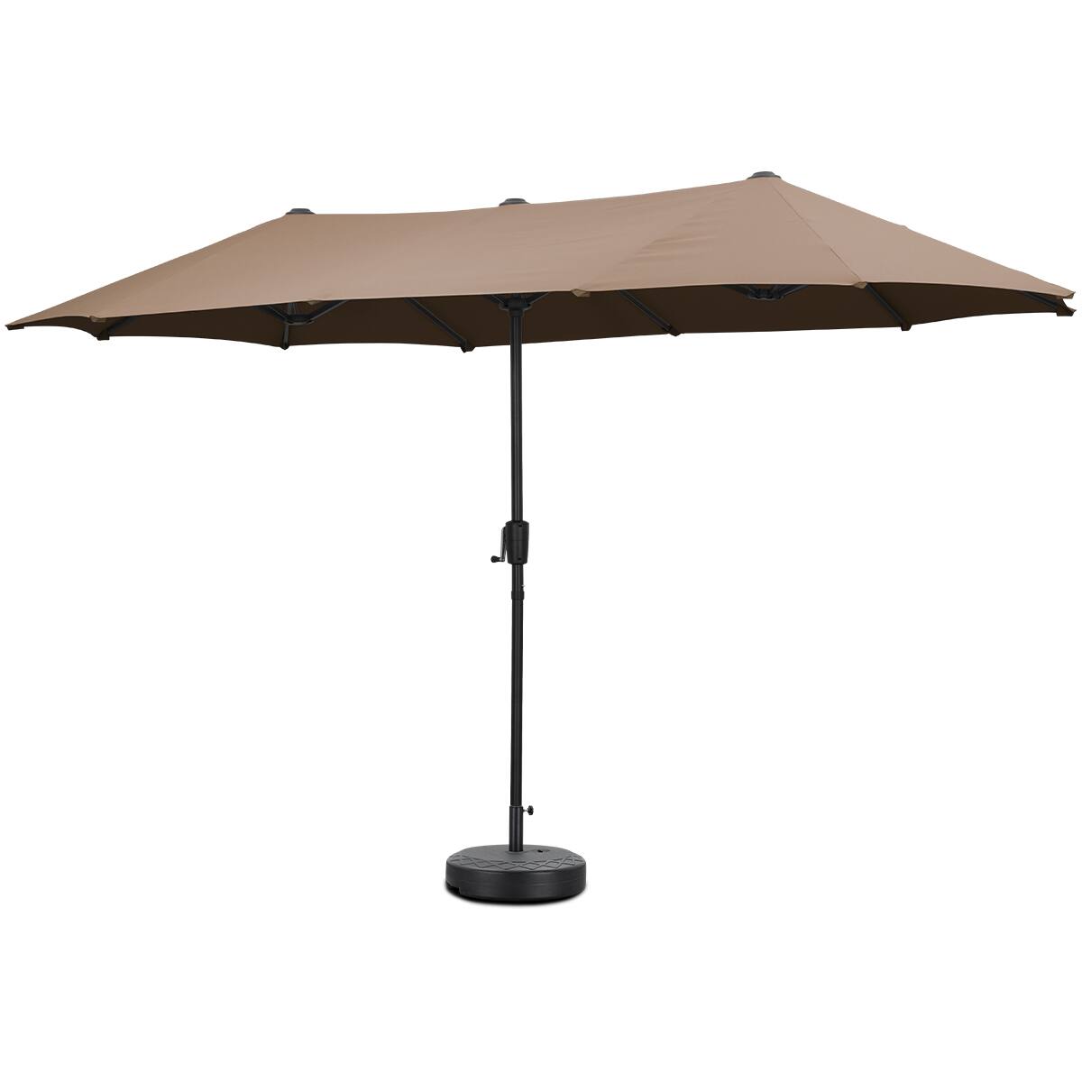 Front. Ainfox - Ainfox 13ft Large Patio Umbrella Outdoor Market Umbrella UV ProtectionSturdy Framew/Easy Crank for Yard,Poolside,Deck - Coffee.