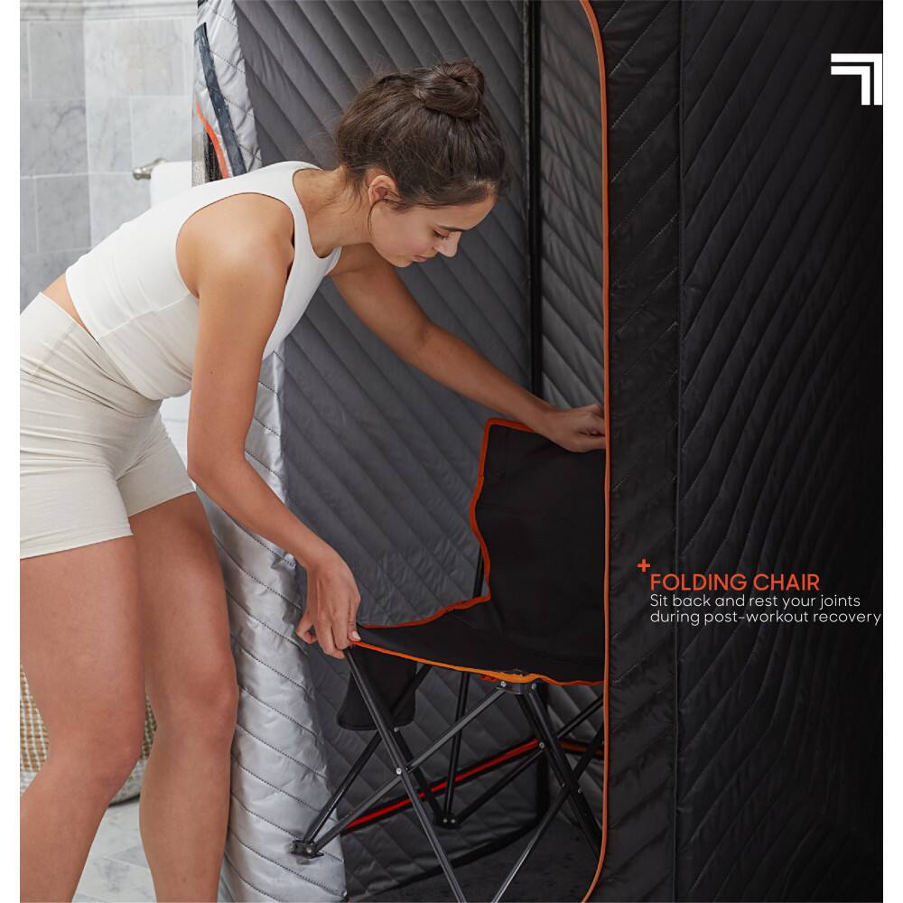 Folding Chair: Sit back and rest your joints during post-workout recovery.