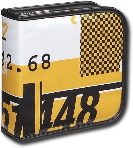 Angle Standard. Init™ - Letters 32-Disc CD Wallet - Orange/Black.