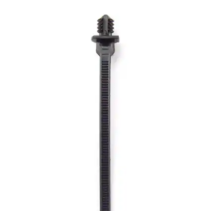 Front. Grizzly Supply - 8" 50lb Fir Tree Cable Tie 100/bag - Black.