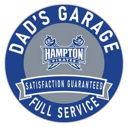 Fan Creations - Hampton Pirates 16" x 16" Dad's Garage Wood Sign - Multicolor