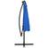 Alt View 1. Costway - 10 Ft Patio Solar LED Offset Umbrella 40 Lights Crank Cross Base - Blue.