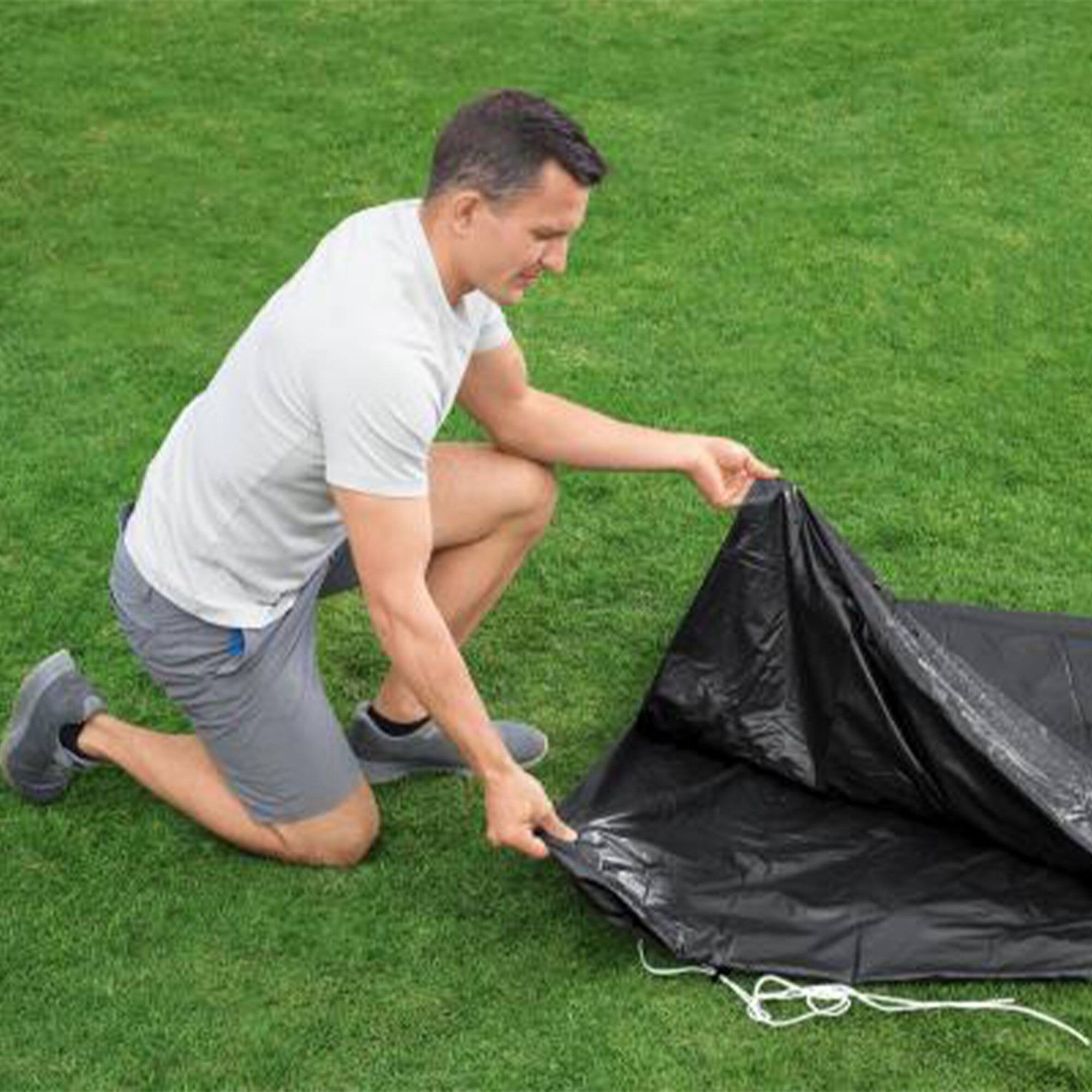 Alt View 5. Bestway - Bestway Flowclear Round 18' Pool Cover for Above Ground Frame Pools (Cover Only).