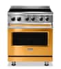 Front. Viking - 5 Series 4.7 Cu. Ft. Freestanding Electric Induction Range - Daffodil.