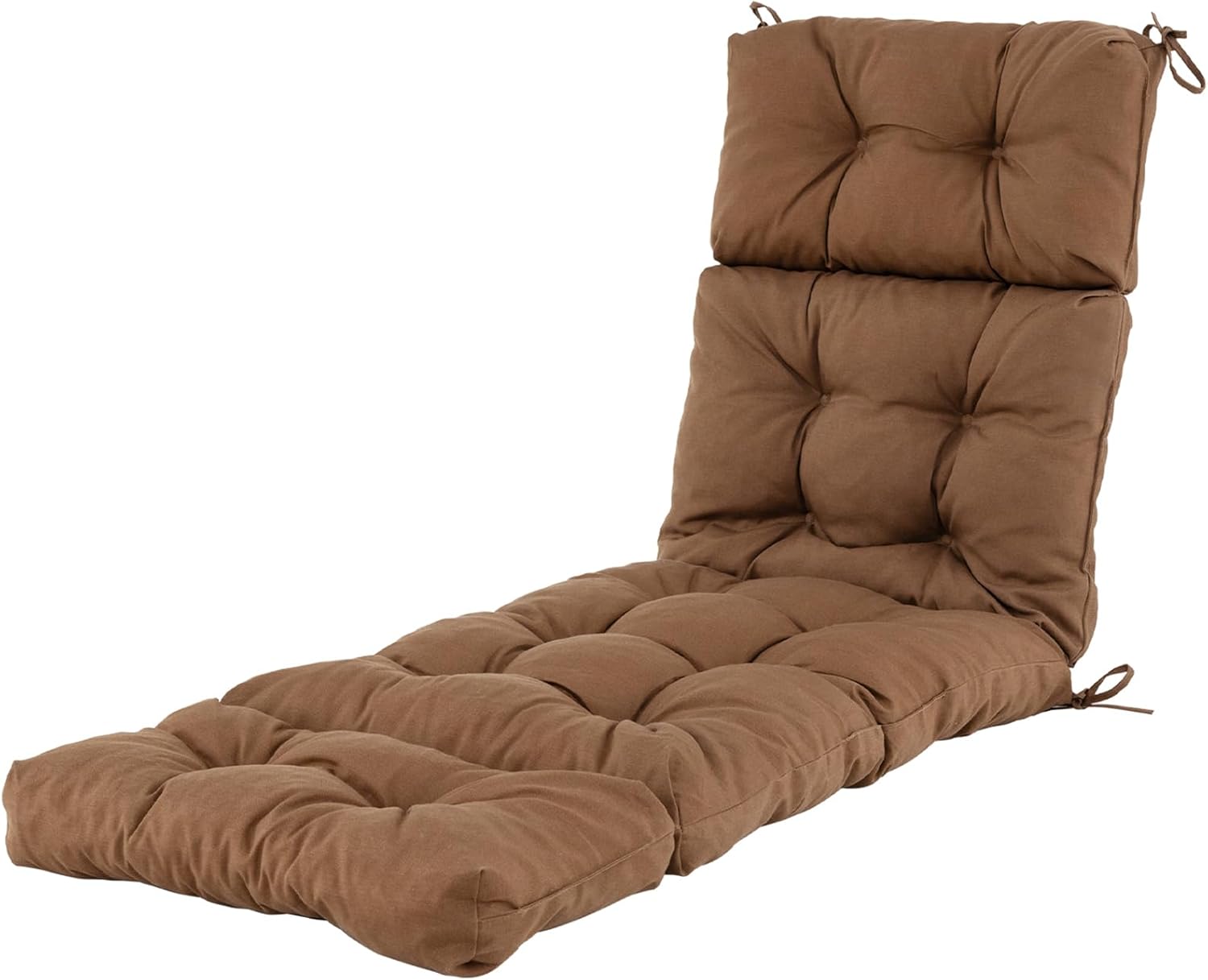 Alt View 6. Gymax - Gymax 73'' Lounge Chaise Cushion Padded Recliner Cushion Brown - Brown.