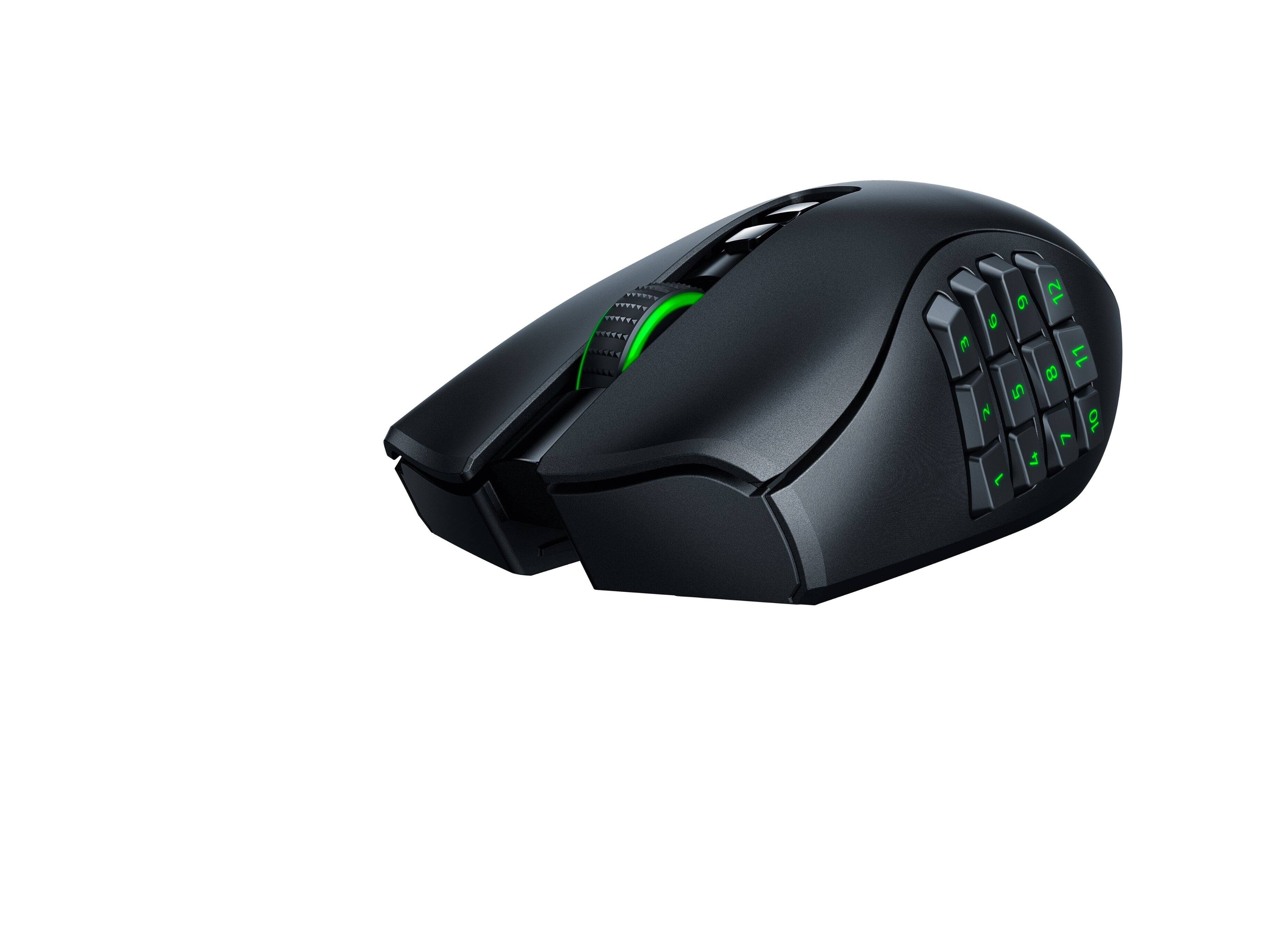 Alt View 23. Razer - Naga Pro Wireless Optical with Interchangeable Side Plates in 2, 6, 12 Button Configurations Gaming Mouse - Black.