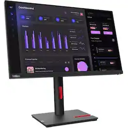 Lenovo - ThinkVision T24i-30 23.8" Full HD WLED LCD Monitor - 16:9 (63CFMAR1US) - Black