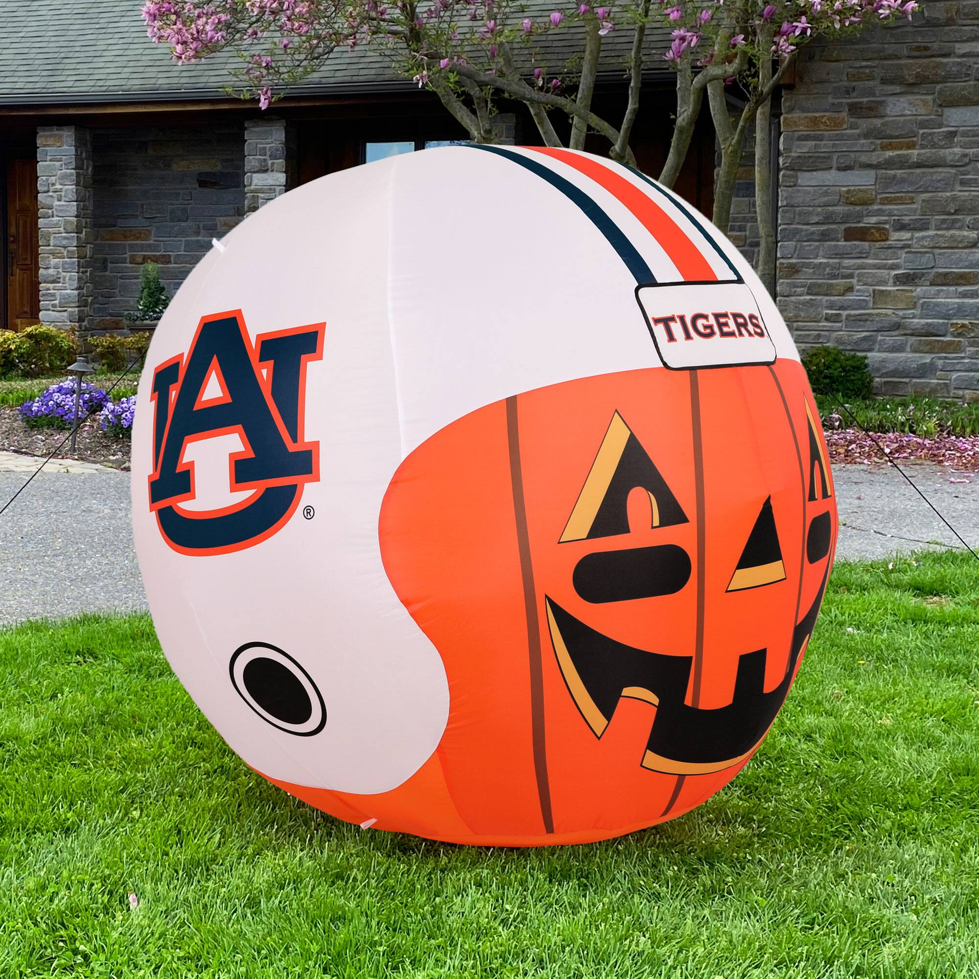 Alt View 1. Sporticulture - Auburn Tigers Jack-O-Helmet Inflatable - Multicolor.