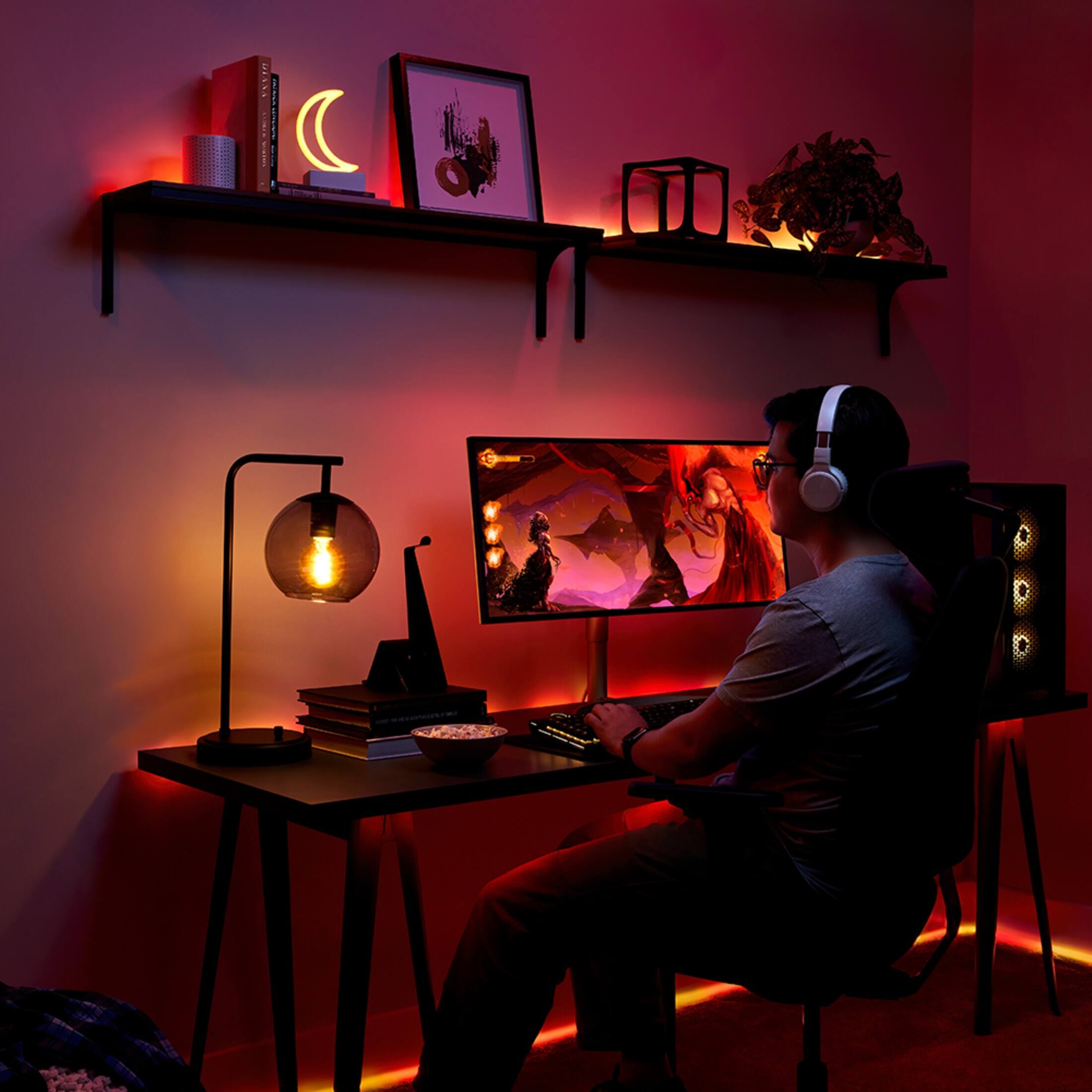 General Electric CYNC ST19 Edison Style Bluetooth / WiFi Enabled Smart