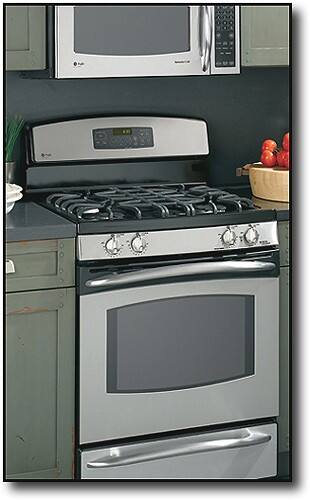 Angle Standard. GE - Profile 30" Self-Cleaning Freestanding Gas Range - Stainless-Steel.
