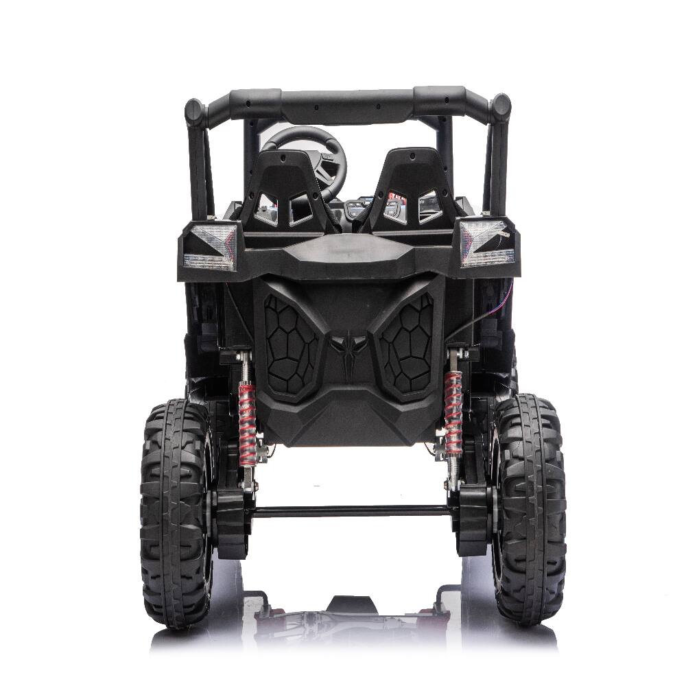 Alt View 2. Ropilly - Ropilly 12v kids electric utv ride on car with remote control, blue battery powered ride on toy with shock absorbers.