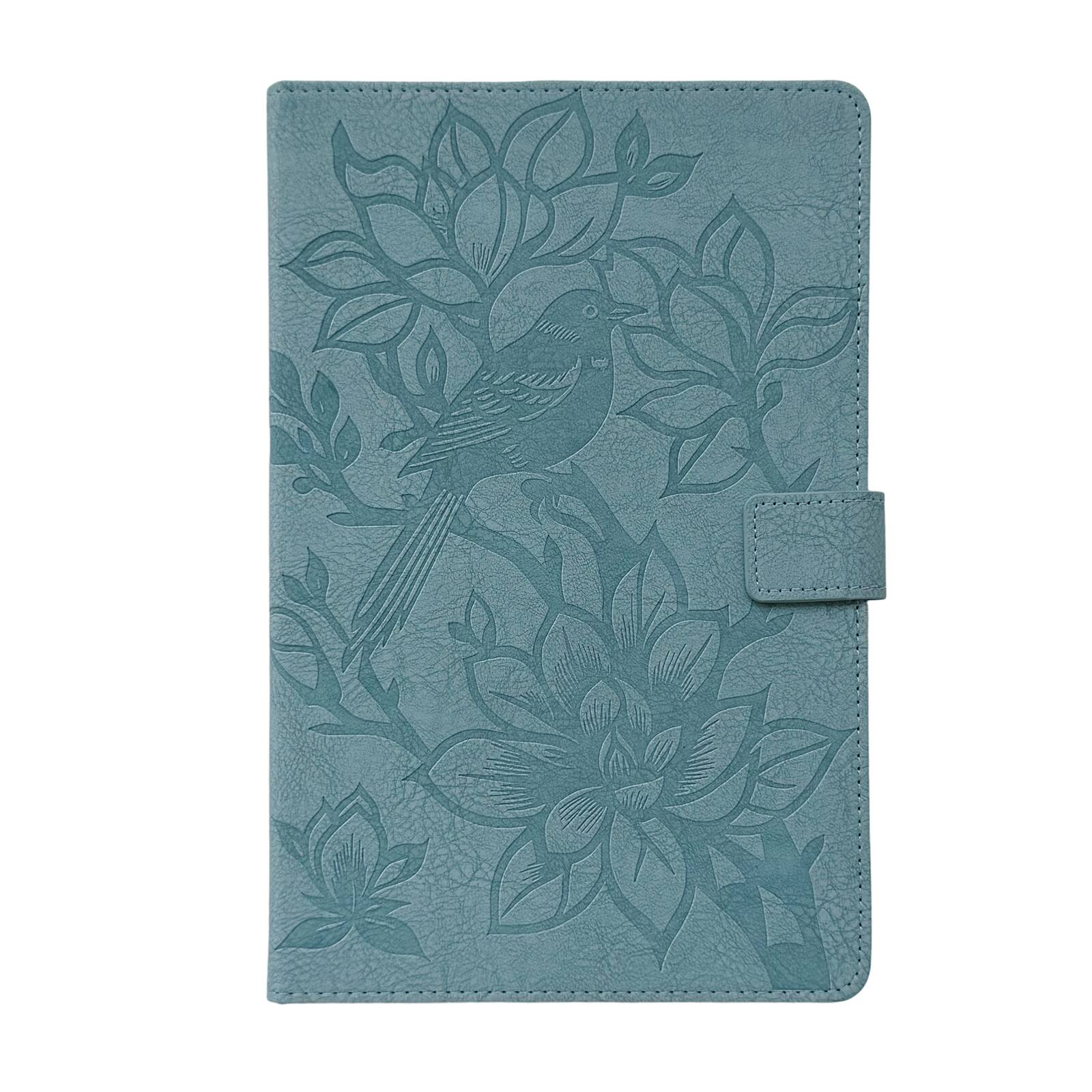 Alt View 2. Dteck - Faux Leather Flip Case for Samsung Galaxy Tab A11+ (A11 Plus) 2025 / A9+ 2023,Embossed Bird Wallet Folio Stand Cover - Blue.