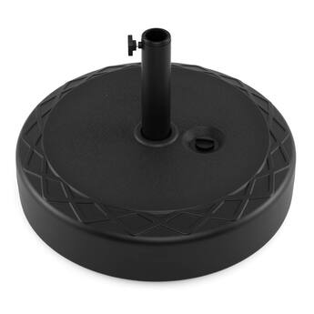best choice products plastic fillable patio umbrella base stand Mobile Base, Heavy-Duty Market w/4 Wheels, 2 Locks, 120lb Capacity Built tough for a sturdy base that lasts for years to come Costway Fillable Umbrella Base 90