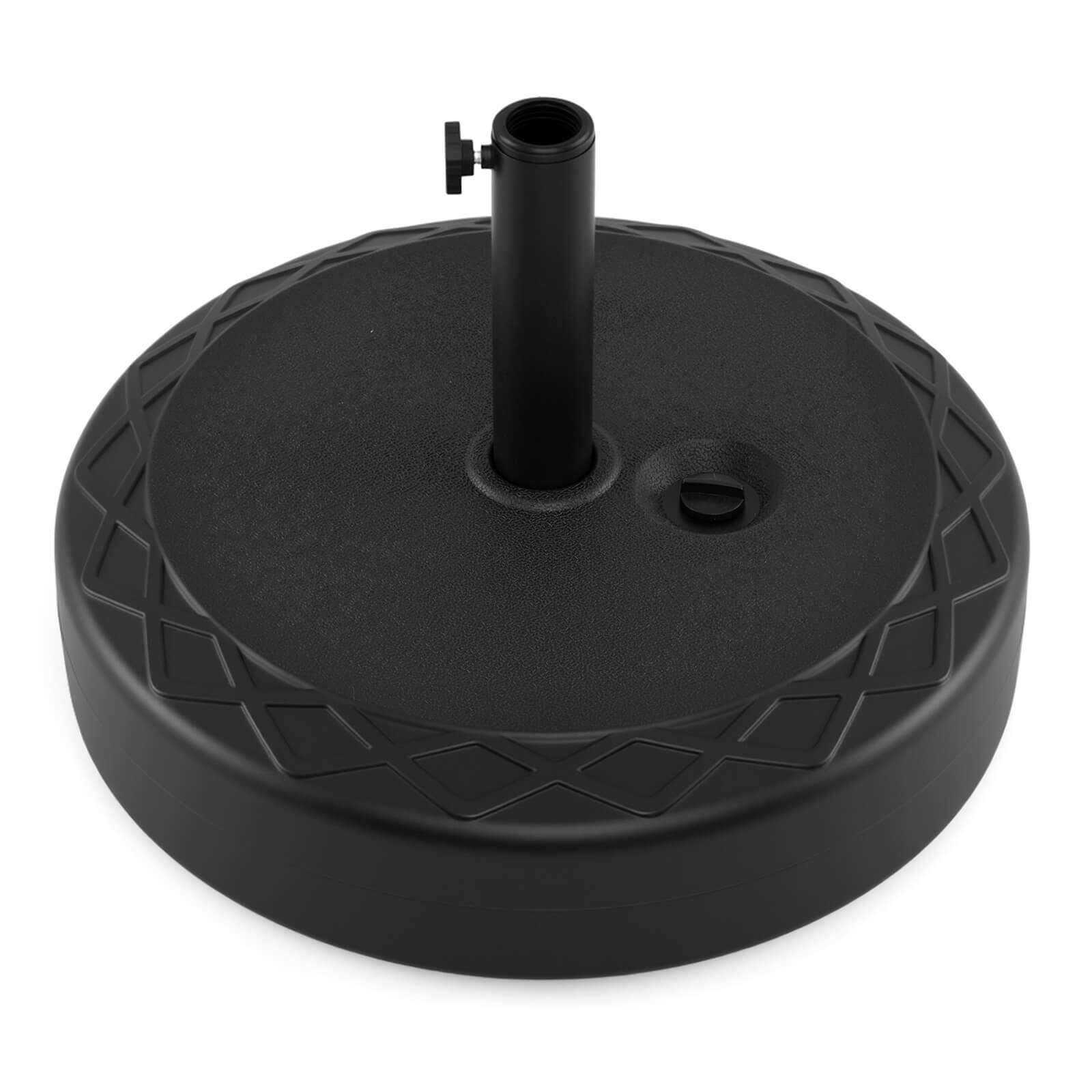 Alt View 10. Costway - Costway Fillable Umbrella Base 90 LBS Heavy Duty,Sand Filled Round Market Umbrella Stand - Black.