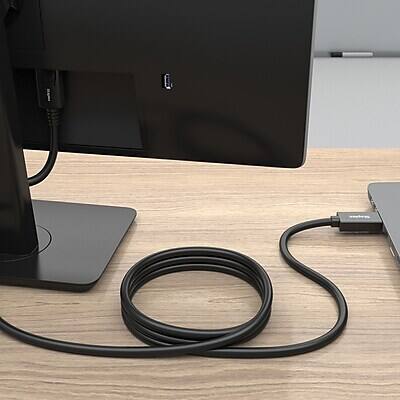 Alt View 7. Staples TECH - Staples TECH 6 ft. DisplayPort to HDMI Audio/Video Cable, Male to Male, Black (ST62466) - Black.