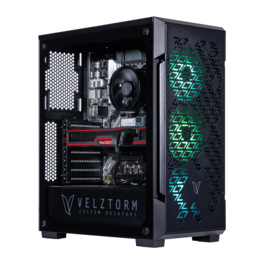 Velztorm - Fultix Desktop PC (Ryzen 5-5500, 16GB, 512GB SSD, Radeon RX 9070 XT, WiFi 4, Bluetooth 4.2, Win 11 Home) - Black
