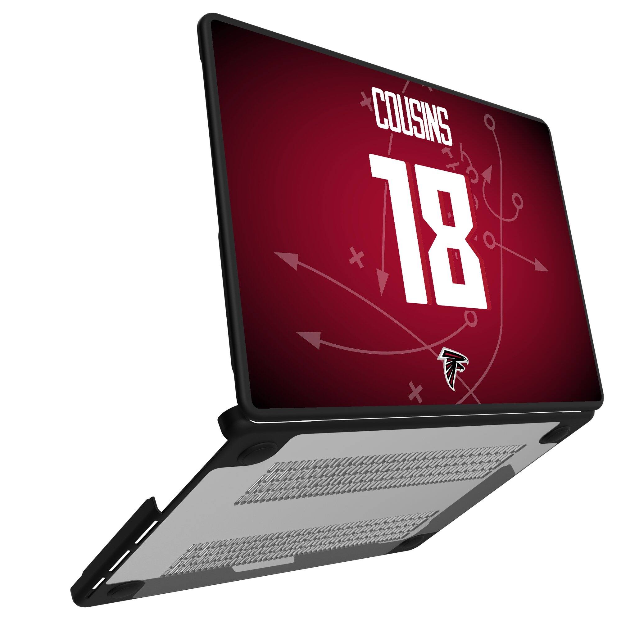 Alt View 1. Keyscaper - Kirk Cousins Atlanta Falcons MacBook Case - Pro 14 in - Multicolor.