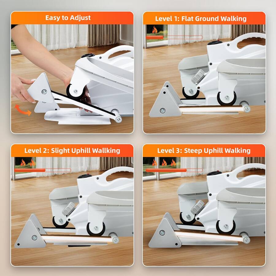 Elliptical Ramp Ksports Mini Elliptical Machine with 3 Level Incline and LED Display ...