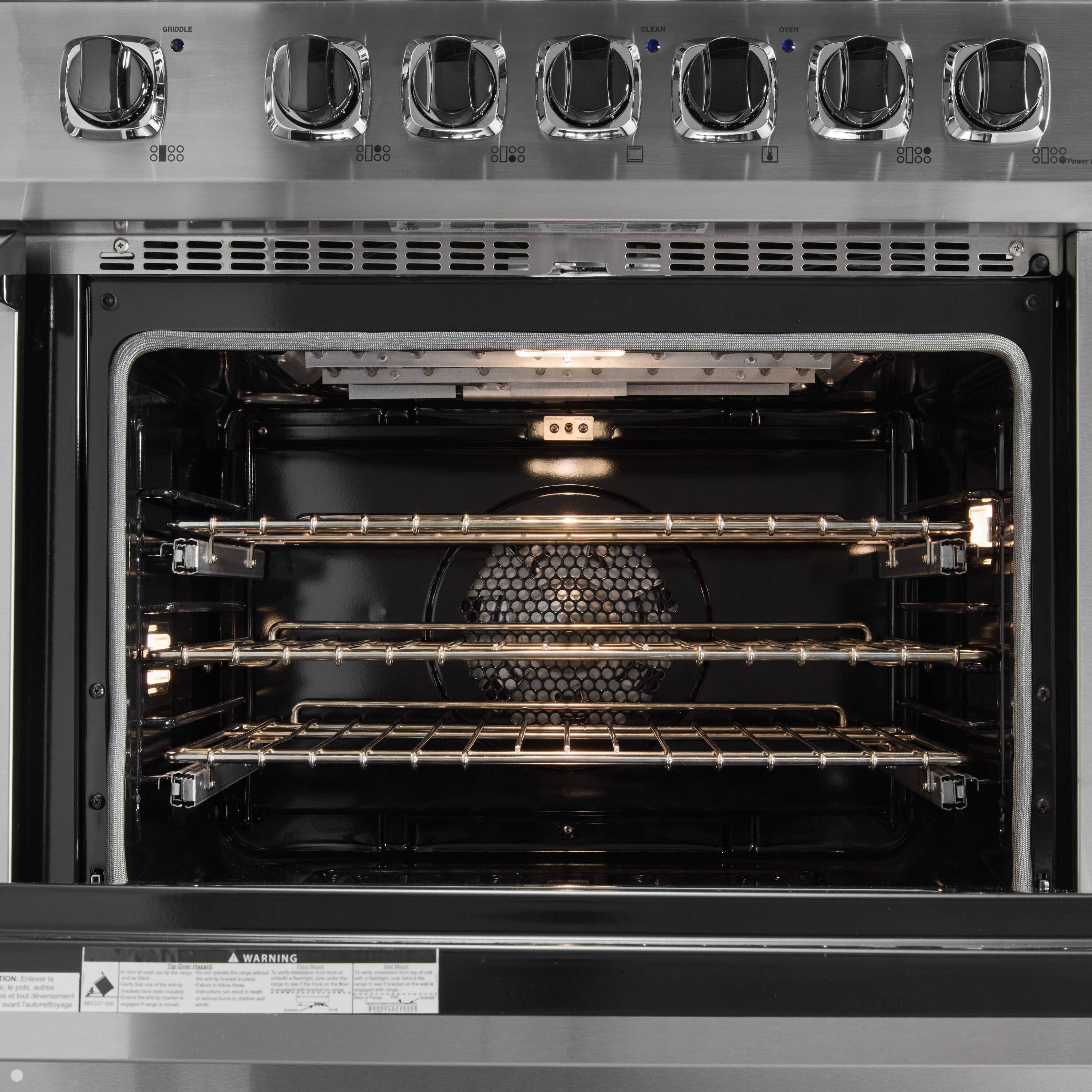 CLEAN  
OVEN  
DOOR  
WARNING